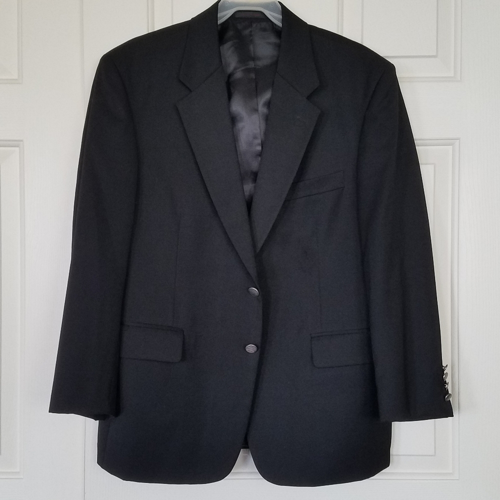 S&K Famous Brands Men's Black Blazer Size 42s